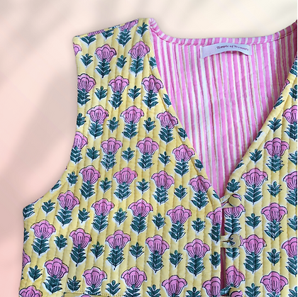 Wildflower waistcoat Pink xs-s-m