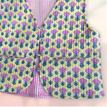 Wildflower waistcoat Pink xs-s-m
