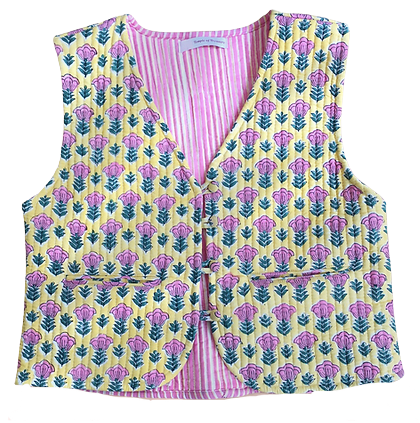 Wildflower waistcoat Pink xs-s-m