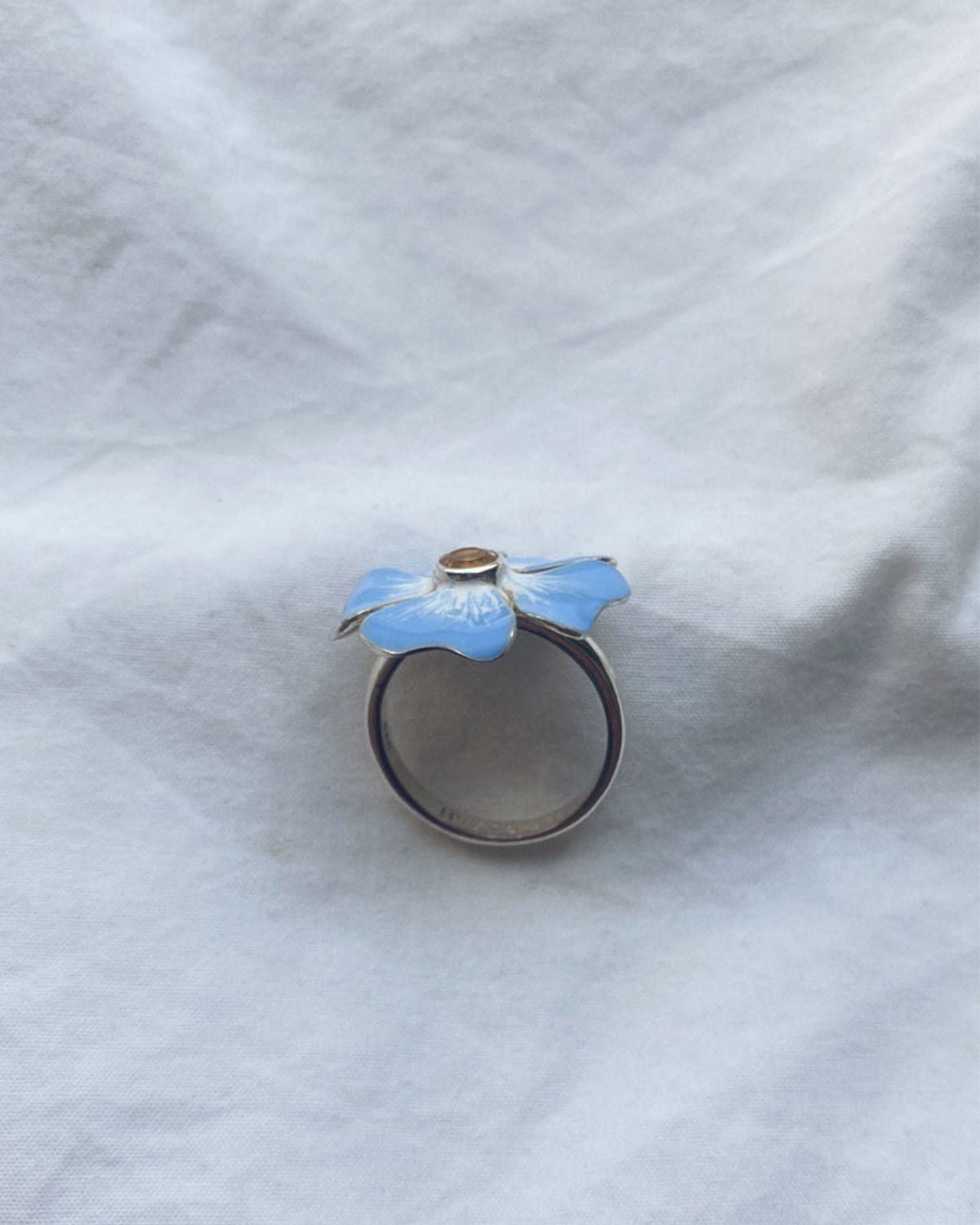 Forget-me-not ring sterling silver