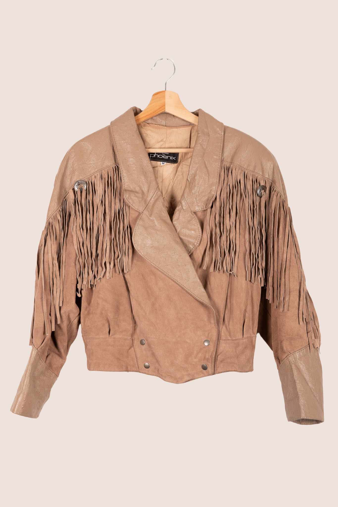 Lana fringe bikerjacket -S/M