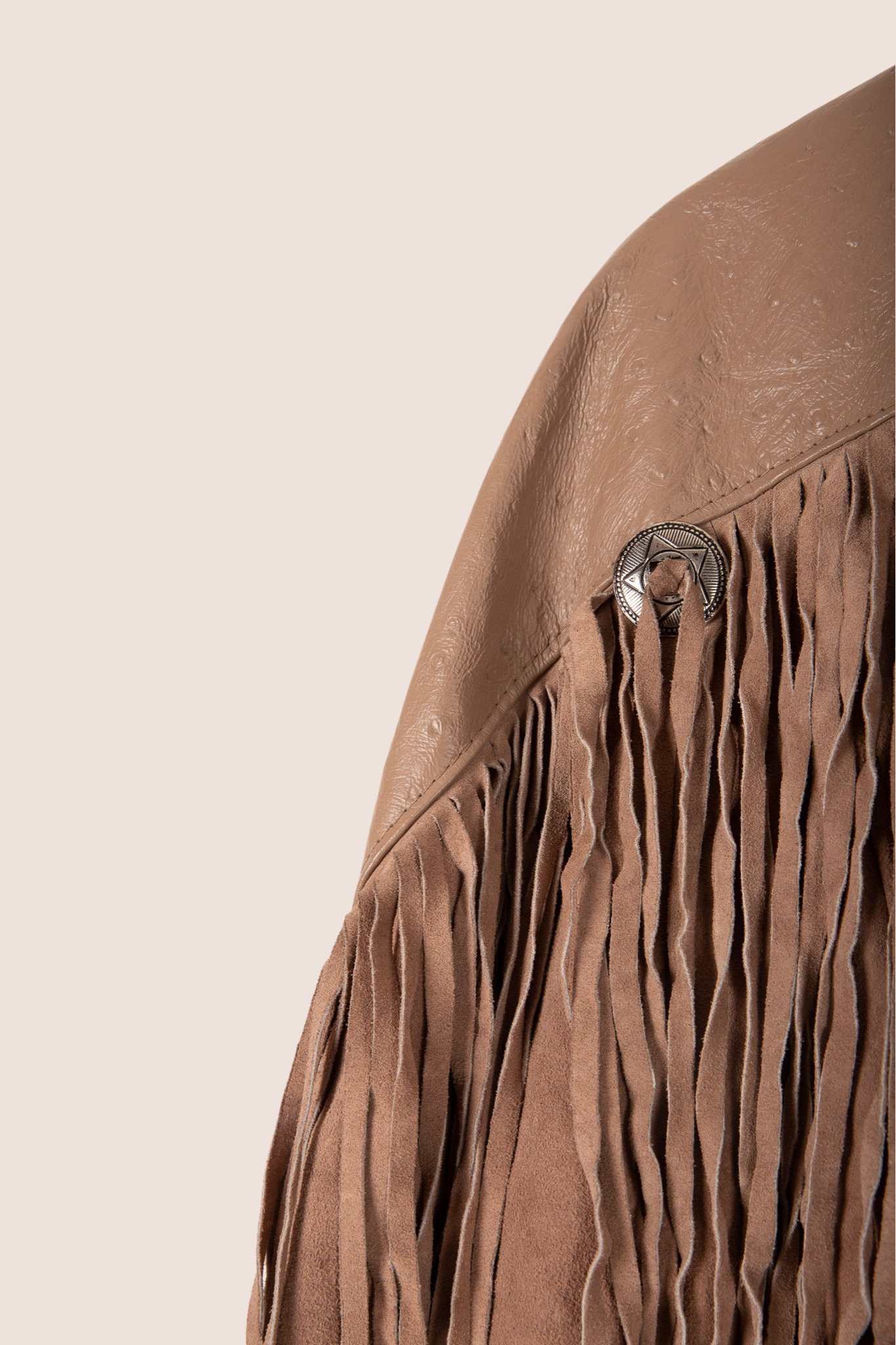 Lana fringe bikerjacket -S/M