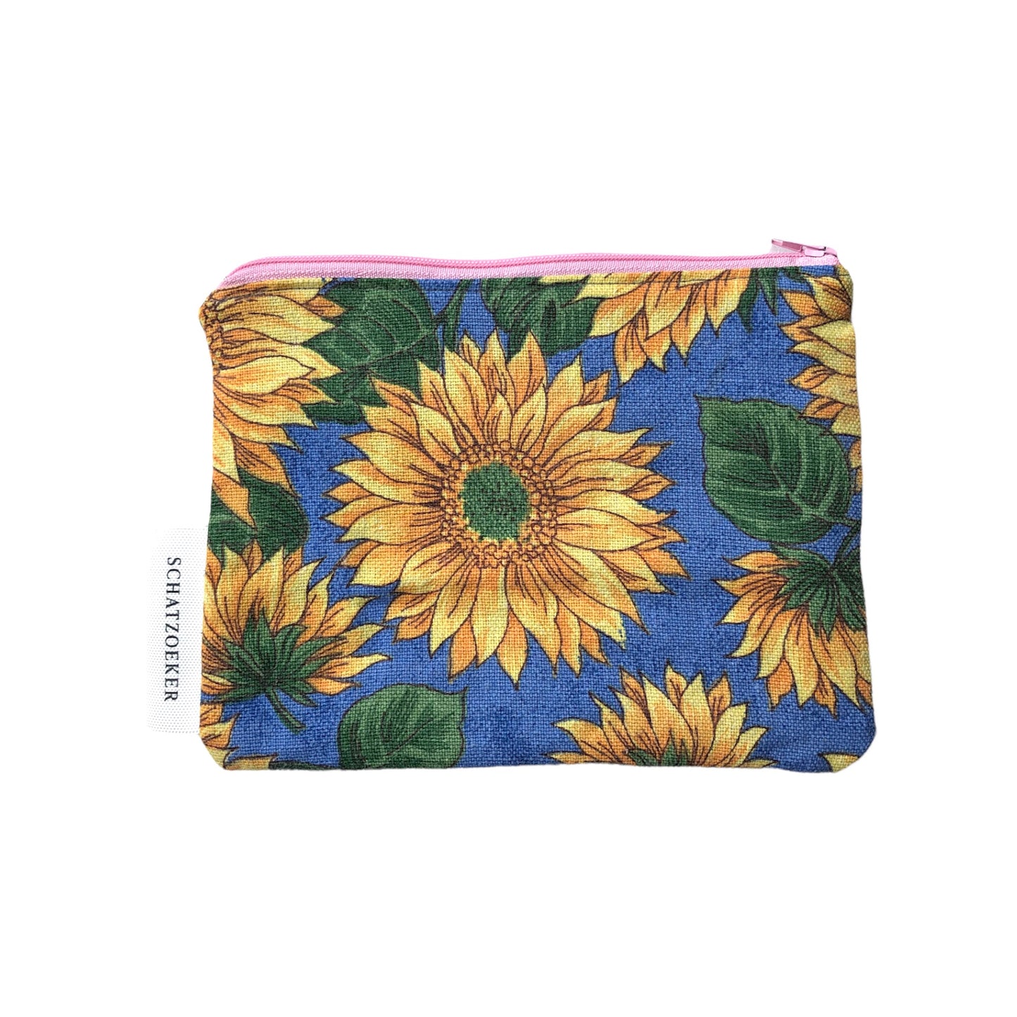 Wallet sunflowers - pink