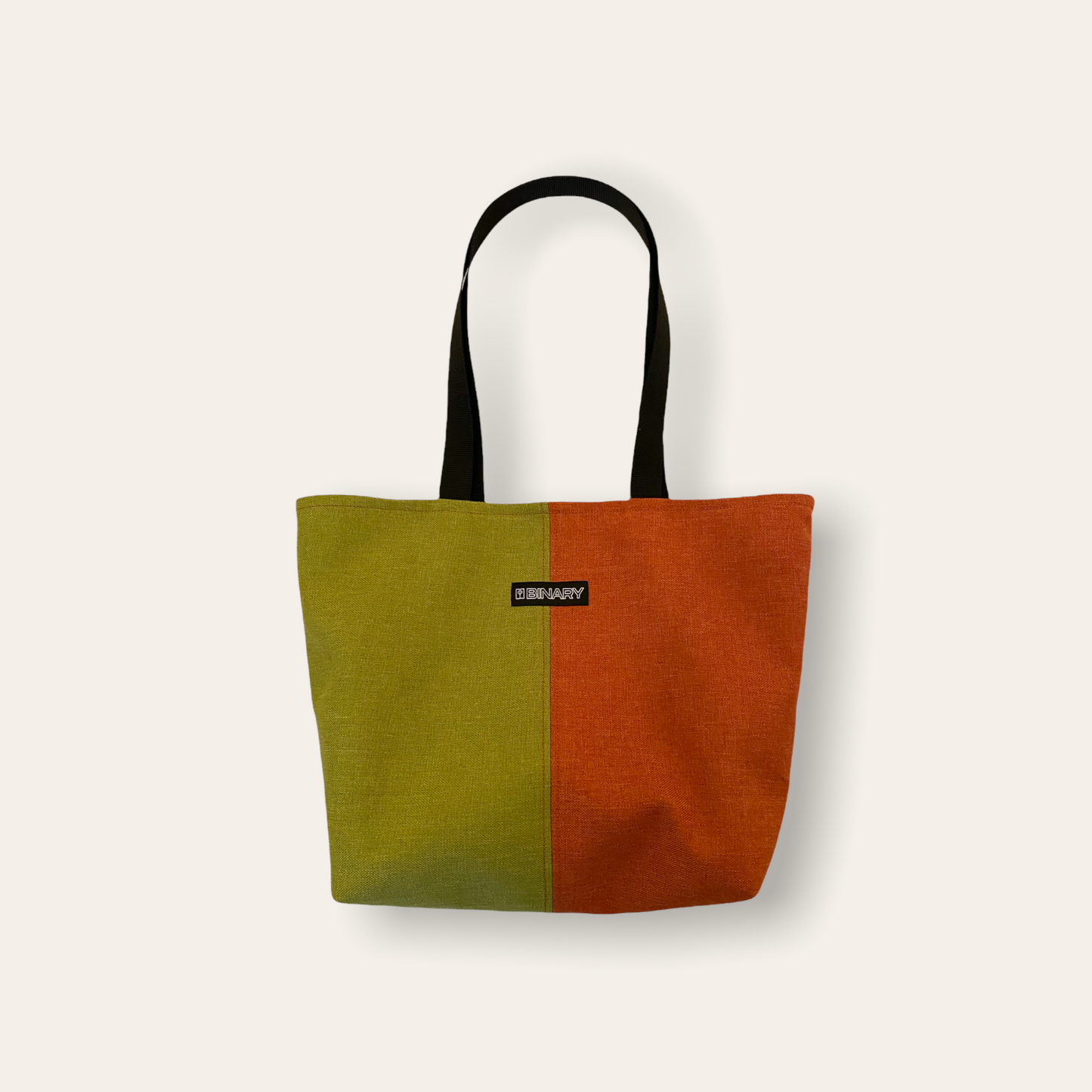 FRINO Tote Bag orange/ Green and Dark Brown