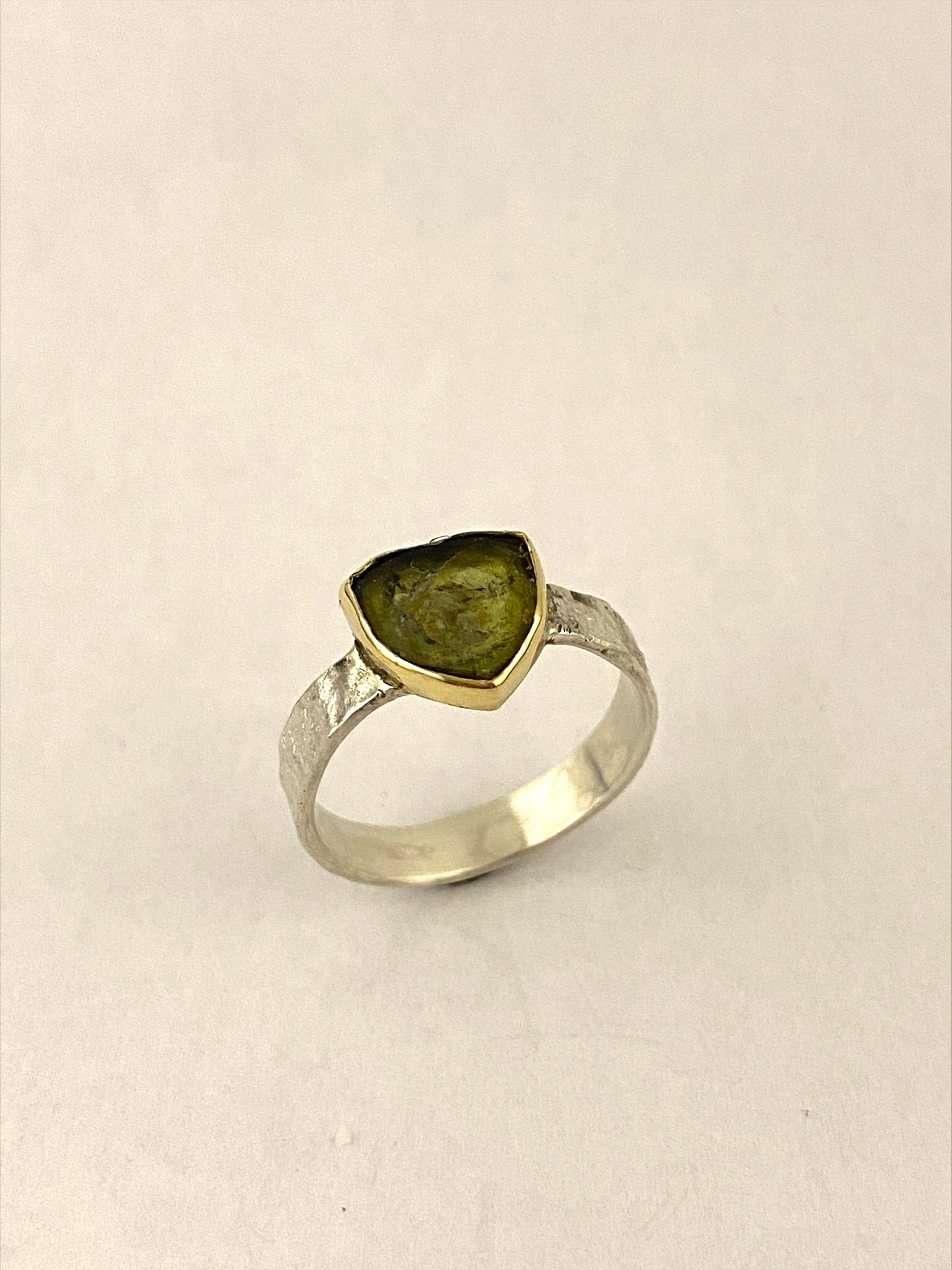 Ring watermelon tourmaline