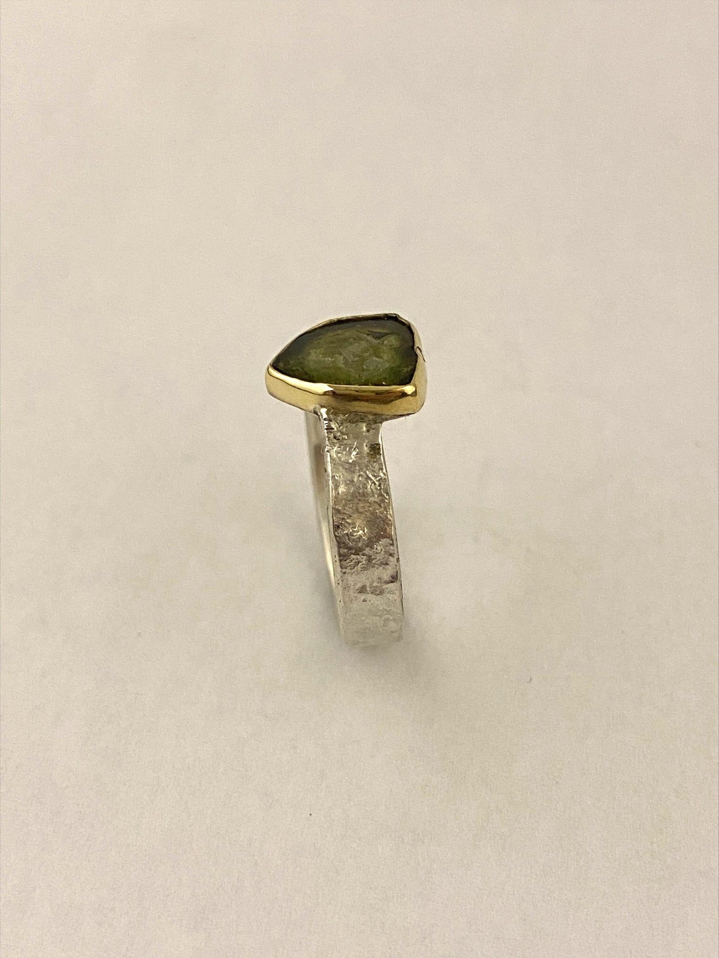 Ring watermelon tourmaline