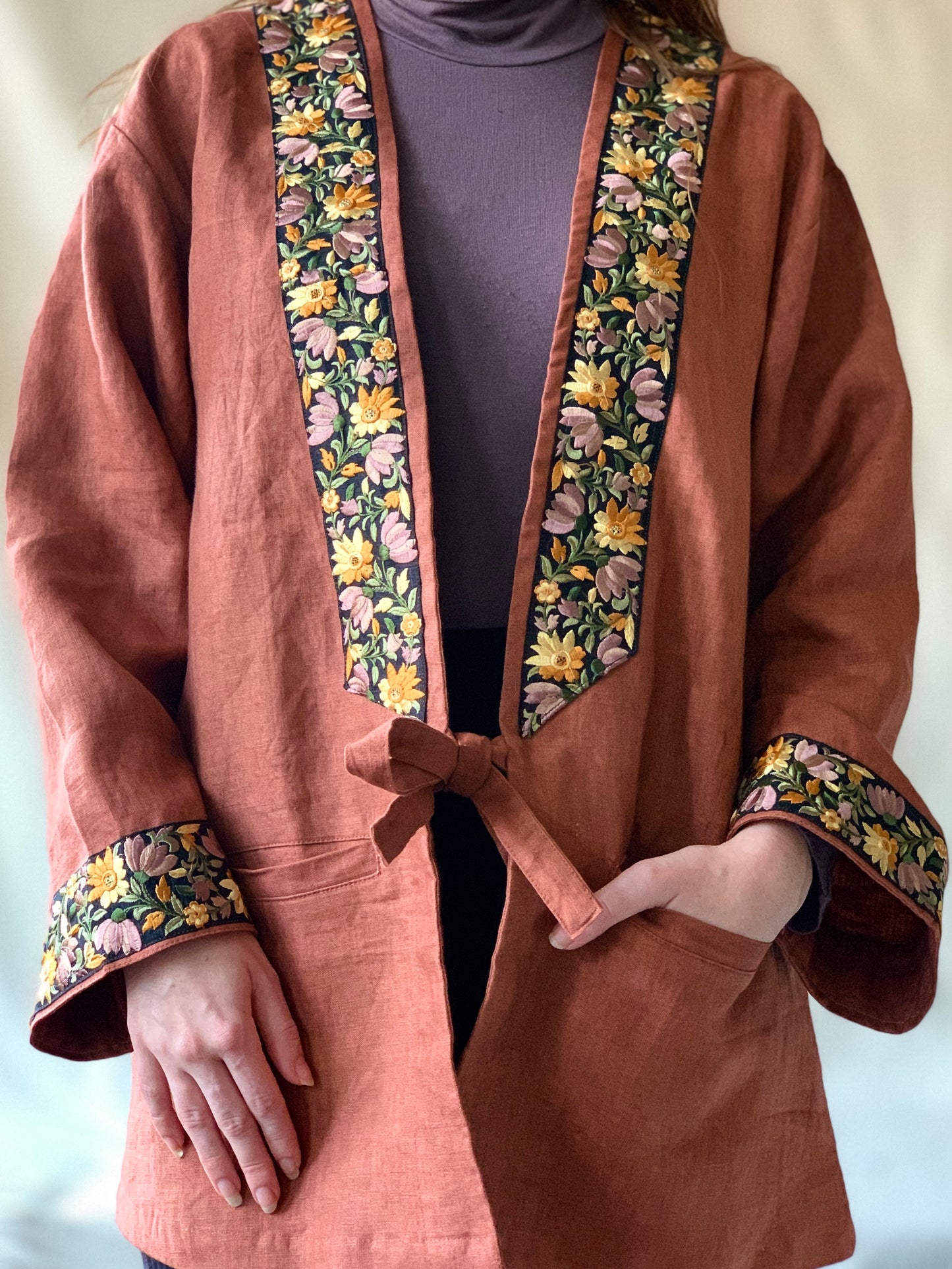 Floral Kimono Terra/ Mauve