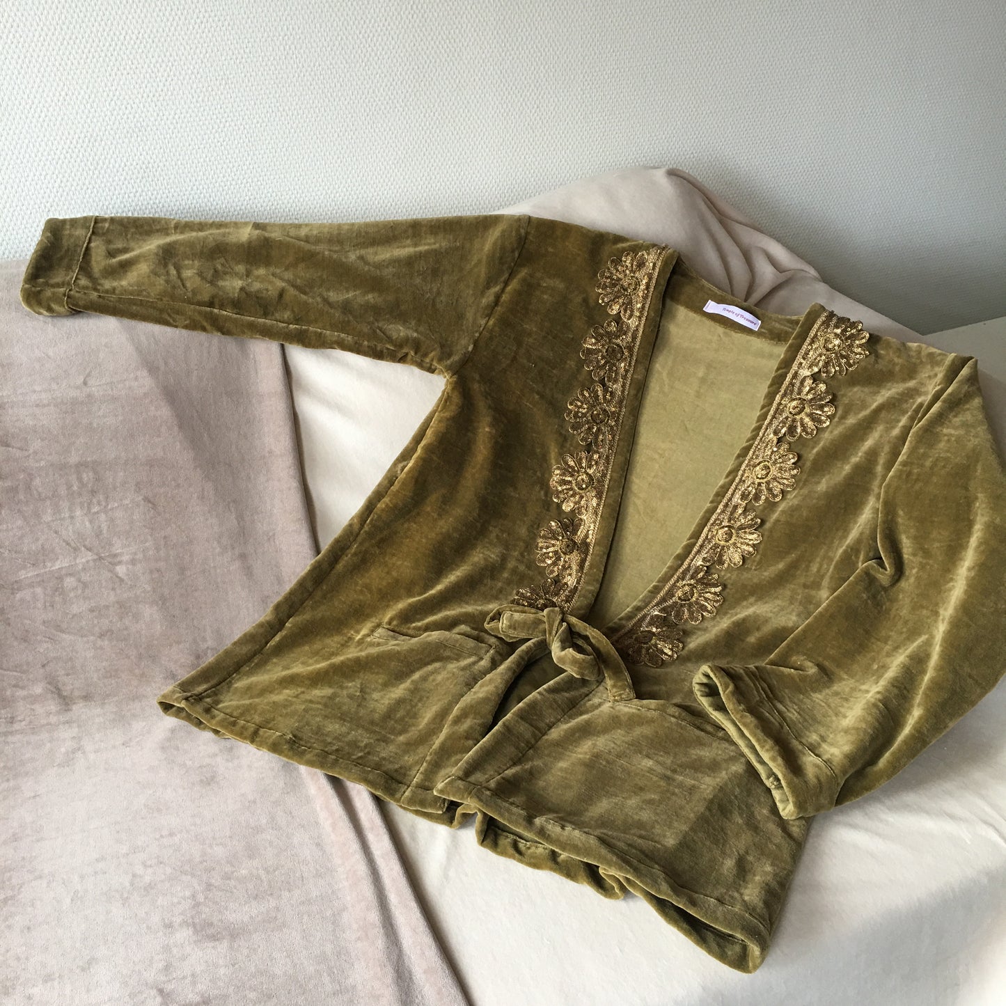 Stay Gold - velvet Kimono Onesize
