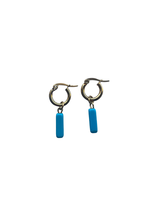 Earrings - sea blue
