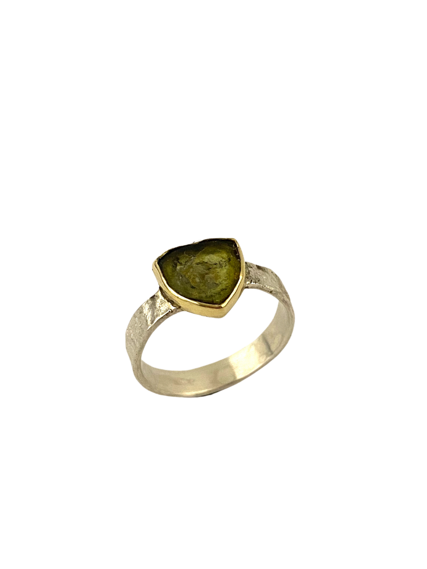 Ring watermelon tourmaline